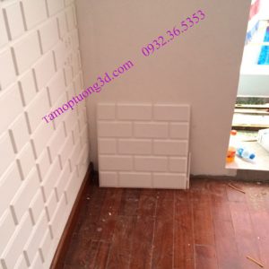 Vật liệu trang trí 3d nội thất phòng khách hình khối gạch Brick-1