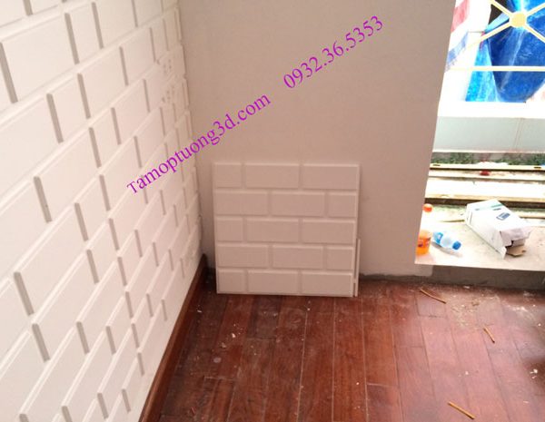 Vật liệu trang trí 3d nội thất phòng khách hình khối gạch Brick-1